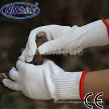 Gants de protection de travail en coton blanc NMSAFETY